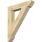 Ekena Millwork Traditional Slat Rough Sawn Bracket, Douglas Fir, 6"W x 36"D x 42"H BKT06X36X42TRA06RDF - alternate 1